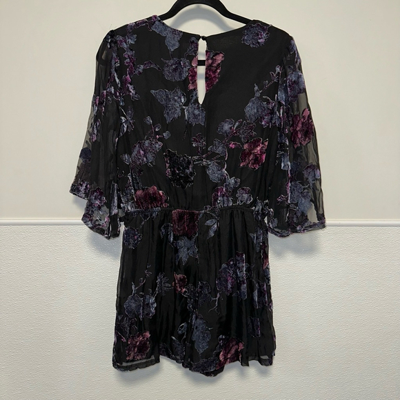 Women's AS U WISH Jumpsuit Romper, M, Black and Purple Shorts - Picture 10 of 10